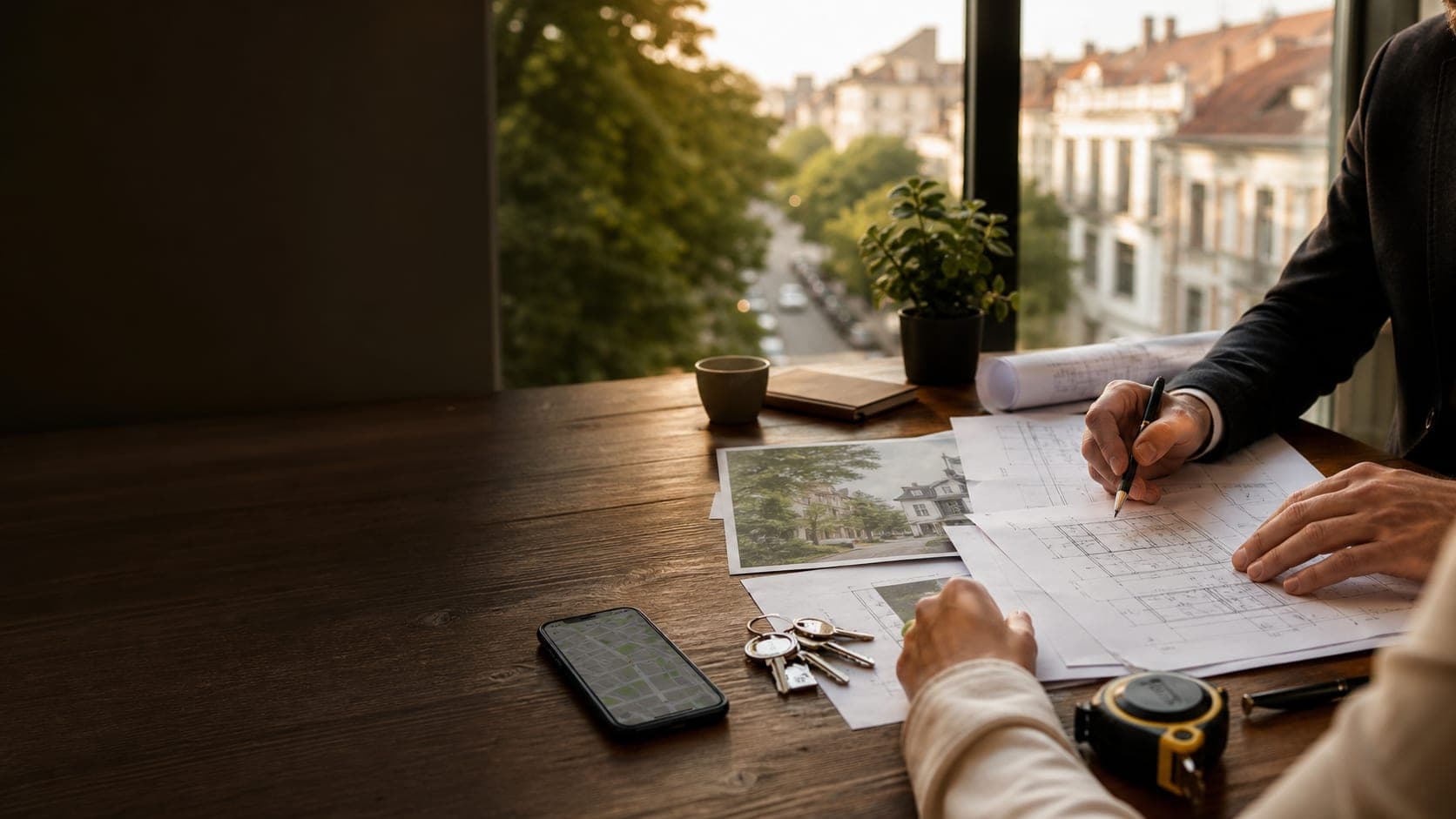 Consultanță imobiliară transparentă pe planuri, acte și proprietăți reale
